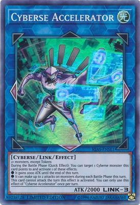Cyberse Accelerator - IGAS-ENSE1 - Super Rare Limited Edition Ignition Assault 1st Edition Singles