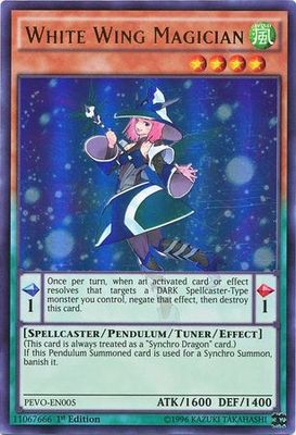 White Wing Magician - PEVO-EN005 - Ultra Rare 1st Edition Pendulum Evolution Singles