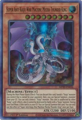 Super Anti-Kaiju War Machine Mecha-Thunder-King - MP20-EN036 - Ultra Rare 1st Edition 2020 Mega-Tin: Lost Memories 1st Edition Singles