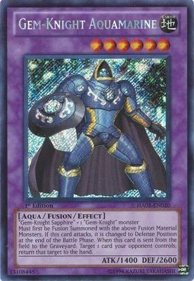 Gem-Knight Aquamarine - HA05-EN020 - Secret Rare 1st Edition Hidden Arsenal 5 1st Edition Singles