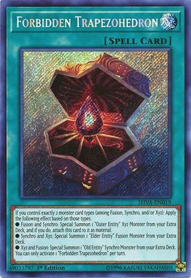 Forbidden Trapezohedron - SHVA-EN019 - Secret Rare 1st Edition Shadows in Valhalla 1st Edition Singles
