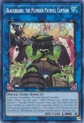 SH Blackbeard, the Plunder Patroll Captain - BLCR-EN094 - Secret Rare 1st Edition Battles of Legend: Crystal Revenge 1st Edition Singles
