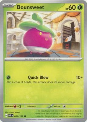Bounsweet - 008/182 - Common Scarlet &amp; Violet: Paradox Rift Singles