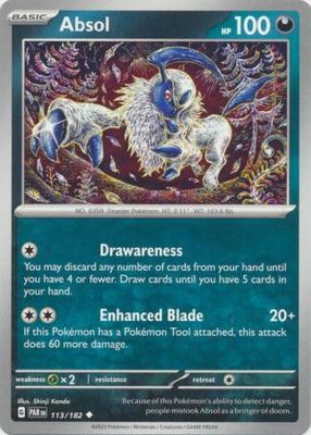 Absol - 113/182 - Uncommon Scarlet &amp; Violet: Paradox Rift Singles