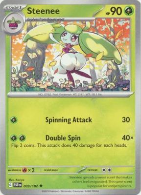Steenee - 009/182 - Uncommon Scarlet &amp; Violet: Paradox Rift Singles