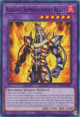 Blazing Bombardment Beast - INFO-EN097 - Common 1st Edition The Infinite Forbidden 1st Edition Singles
