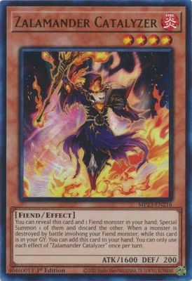 Zalamander Catalyzer - MP23-EN216 - Ultra Rare 1st Edition Mega Tin 2023 Dueling Heroes Singles
