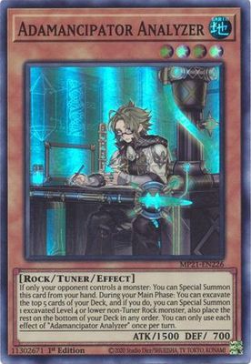 Adamancipator Analyzer - MP21-EN226 - Super Rare 1st Edition 2021 Mega-Tin: Ancient Battles 1st Edition Singles (espanol)