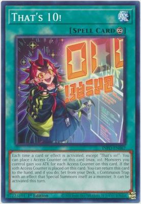 That&#39;s 10! - INFO-EN067 - Common 1st Edition The Infinite Forbidden 1st Edition Singles (Espanol)