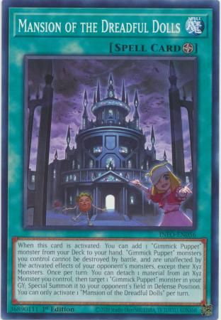 Mansion of the Dreadful Dolls - INFO-EN056 - Common 1st Edition The Infinite Forbidden 1st Edition Singles (Espanol)