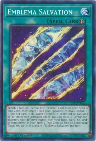 Emblema Salvation - INFO-EN063 - Common 1st Edition The Infinite Forbidden 1st Edition Singles