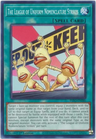 The League of Uniform Nomenclature Strikes - INFO-EN086 - Common 1st Edition The Infinite Forbidden 1st Edition Singles