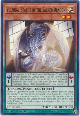 Vulmina, Statue of the Sacred Dragon - INFO-EN082 - Common 1st Edition The Infinite Forbidden 1st Edition Singles