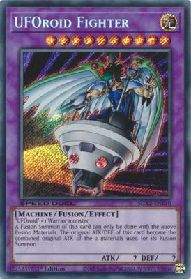 UFOroid Fighter - SGX2-ENE10 - Secret Rare 1st Edition Speed Duel GX: Midterm Paradox Box Singles
