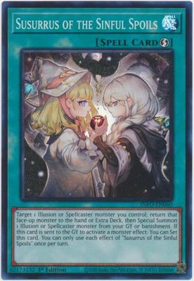 SJ Susurrus of the Sinful Spoils - INFO-EN060 - Super Rare 1st Edition The Infinite Forbidden 1st Edition Singles