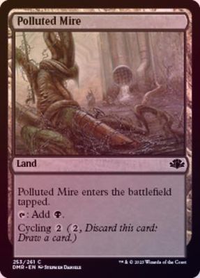Polluted Mire 253/261 - Foil Dominaria Remastered Foil Singles