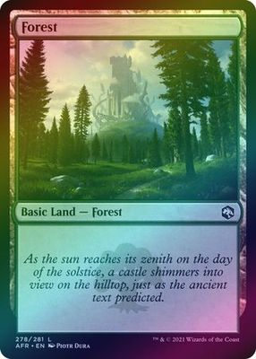 Forest 278/281 - Foil Adventures in the Forgotten Realms Foil Singles