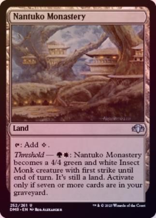 Nantuko Monastery 252/261 - Foil Dominaria Remastered Foil Singles