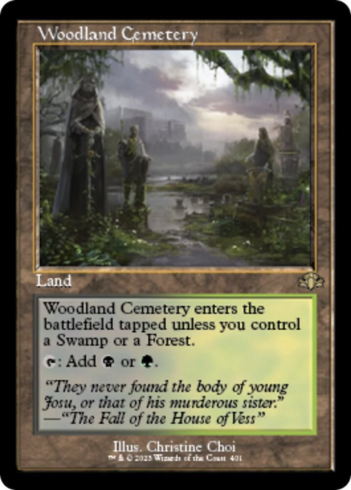 Woodland Cemetery (Retro Frame) - Dominaria Remastered (DMR) Dominaria Remastered