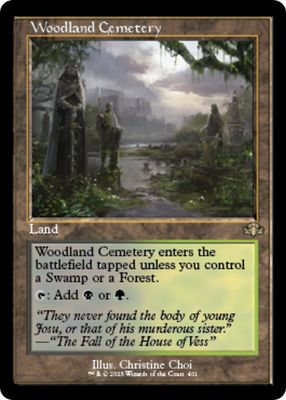 Woodland Cemetery (Retro Frame) - Dominaria Remastered (DMR) Dominaria Remastered