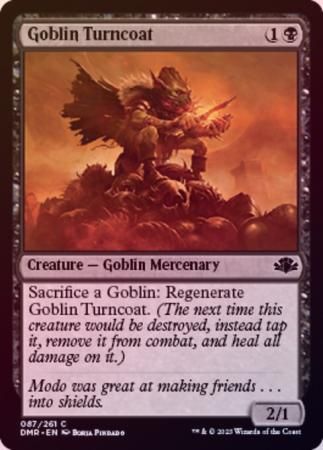 Goblin Turncoat 087/261 - Foil Dominaria Remastered Foil Singles