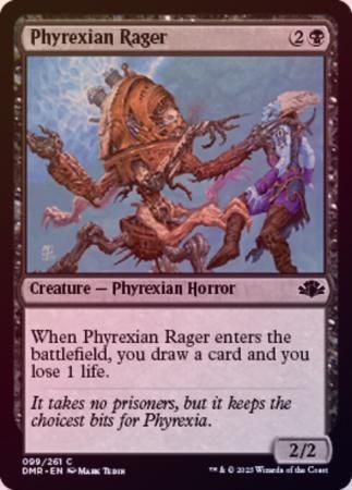 Phyrexian Rager 099/261 - Foil Dominaria Remastered Foil Singles