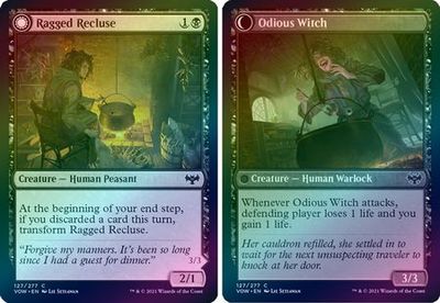 Ragged Recluse | Odious Witch 127/277 - Foil Innistrad: Crimson Vow Foil Singles