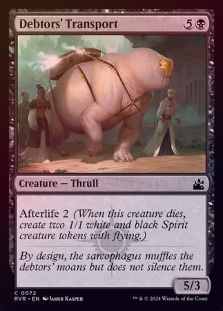 Debtors&#39; Transport 0072 - Foil Ravnica Remastered Foil Singles