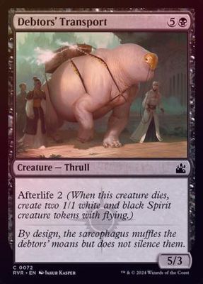 Debtors&#39; Transport 0072 - Foil Ravnica Remastered Foil Singles