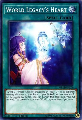 World Legacy&#39;s Heart - MP18-EN074 - Common 1st Edition 2018 Mega-Tins Singles *Espanol*