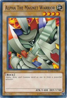 SJ Alpha The Magnet Warrior - YGLD-ENB11 - Common Unlimited Yugi&#39;s Battle City Deck Unlimited (YGLD-ENB)