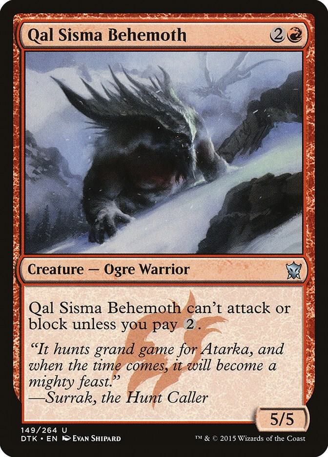 Qal Sisma Behemoth 149/264  - Dragons of Tarkir (DTK)