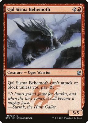 Qal Sisma Behemoth 149/264  - Dragons of Tarkir (DTK)