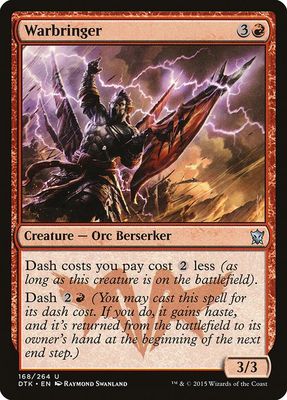 Warbringer  168/264- Dragons of Tarkir (DTK) Dragons of Tarkir