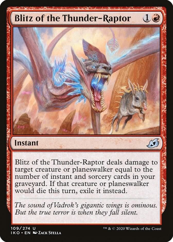Blitz of the Thunder-Raptor 109/274 - Ikoria: Lair of Behemoths (IKO) Ikoria: Lair of Behemoths (espanol)