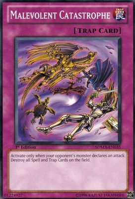 Malevolent Catastrophe - SDMA-EN035 - Common 1st Edition Structure Deck: Marik 1st Edition Singles