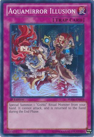 Aquamirror Illusion - HA06-EN059 - Super Rare 1st Edition Hidden Arsenal 6: Omega Xyz 1st Edition Singles