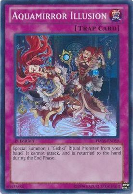 Aquamirror Illusion - HA06-EN059 - Super Rare 1st Edition Hidden Arsenal 6: Omega Xyz 1st Edition Singles