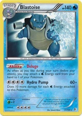 Blastoise - 31/149 - Rare Theme Deck Exclusive Pokemon Theme Deck Exclusives