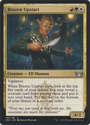 Brazen Upstart 169/281 - Streets of New Capenna Singles