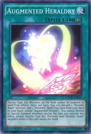 Augmented Heraldry - WSUP-EN005 - Super Rare 1st Edition YuGiOh World Superstars 1st Edition Singles