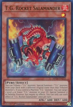SJ T.G. Rocket Salamander - MP24-EN233 - Ultra Rare 1st Edition Mega Tin 2024 Dueling Mirrors Singles