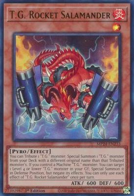 SJ T.G. Rocket Salamander - MP24-EN233 - Ultra Rare 1st Edition Mega Tin 2024 Dueling Mirrors Singles