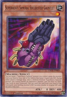 Superheavy Samurai Soulbuster Gauntlet - CROS-EN009 - Common 1st Edition Crossed Souls 1st Edition Singles