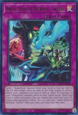 GA Sinful Spoils of Betrayal - Silvera - MP24-EN242 - Ultra Rare 1st Edition Mega Tin 2024 Dueling Mirrors Singles