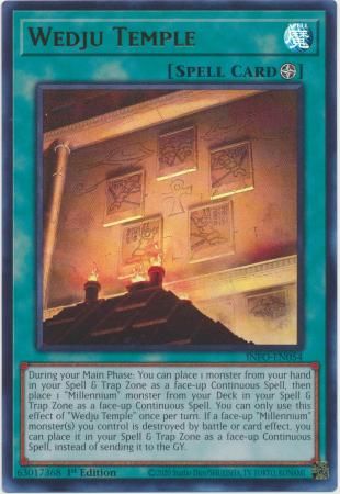 Wedju Temple - INFO-EN054 - Ultra Rare 1st Edition The Infinite Forbidden 1st Edition Singles