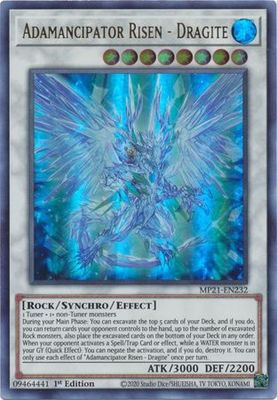 SJ Adamancipator Risen - Dragite - MP21-EN232 - Ultra Rare 1st Edition 2021 Mega-Tin: Ancient Battles 1st Edition Singles