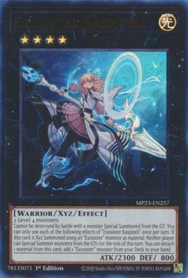 SJ Exosister Kaspitell - MP23-EN257 - Ultra Rare 1st Edition Mega Tin 2023 Dueling Heroes Singles