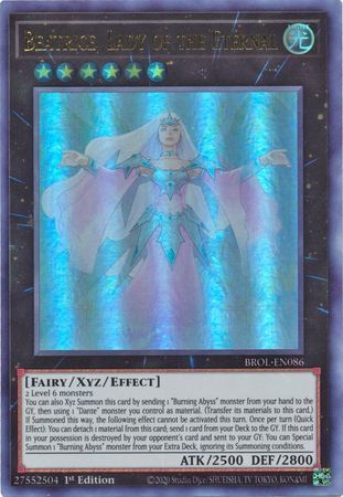 SH Beatrice, Lady of the Eternal - BROL-EN086 - Ultra Rare 1st Edition Brothers of Legend 1st Edition Singles