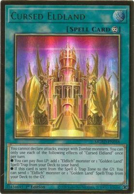 Cursed Eldland - MGED-EN048 - Premium Gold Rare 1st Edition Maximum Gold El Dorado 1st Edition Singles *Espanol*